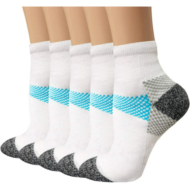 Best for Athletic,Travel,Nurses & Medical Compression Running Socks for Men & Women 3/5 Pairs 